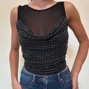 Free People Mirror Ball Top